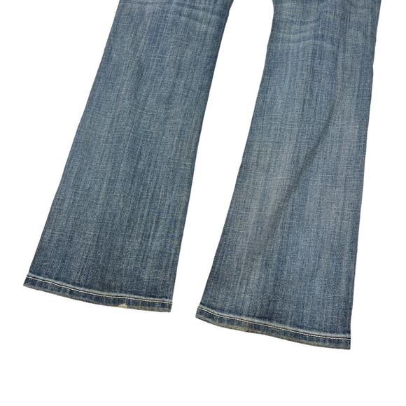 Miss Me Relaxed Bootcut Low Rise Jeans Y2K Bling Rhinestones Embellished 30 - Picture 6 of 9